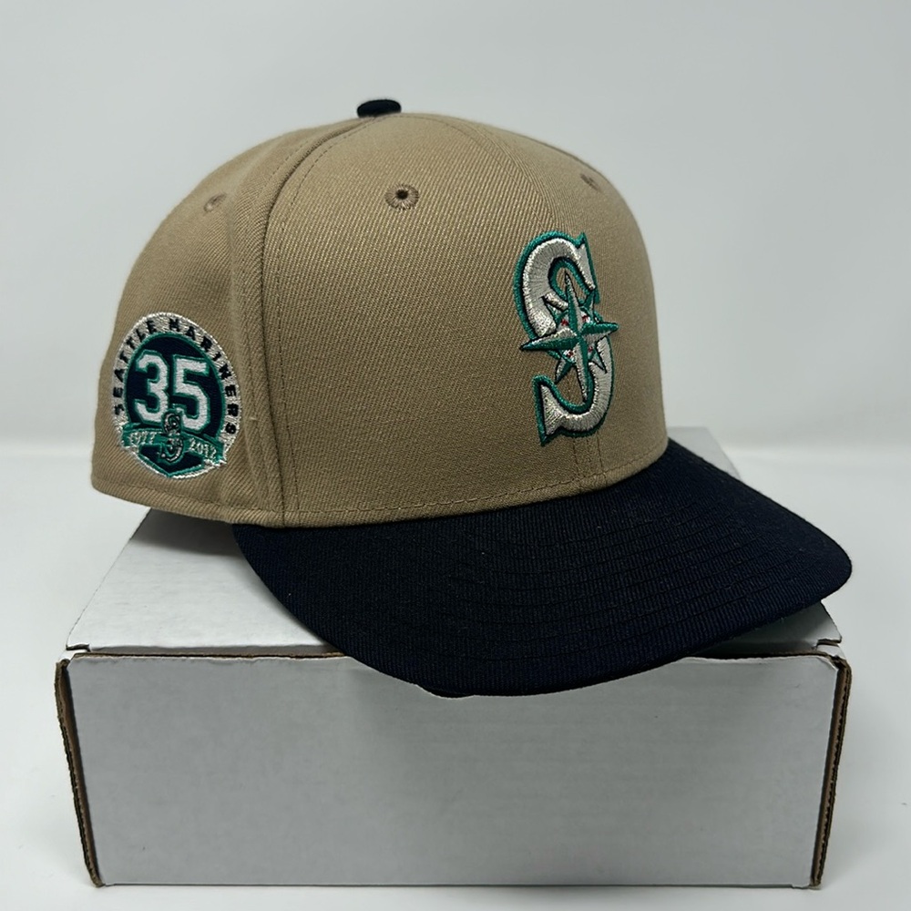 Lids HD Seattle Mariners ‘Camel Pack’ Fitted Hat Size 7 3/8